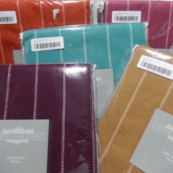 North Shore Linens 100% Acrylic Throw in Spice Color - Picture 6 of 6